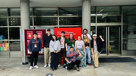 Ein bild der deutschen Delegation in Spanien